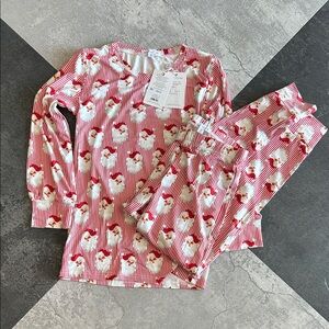 NWT - Mary Square Santa Baby Kids Pajama Pants and Long Sleeve Shirt Set